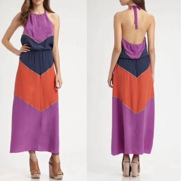 BCBGMaxAzria Colorful Chevron Maxi Dress - Picture 5 of 8